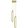 Sienna 5" Wide Gold LED Multi-Light Pendant
