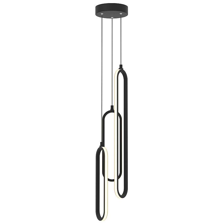 Image 1 Sienna 6" Wide Black LED Multi-Light Pendant
