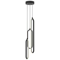 Sienna 6" Wide Black LED Multi-Light Pendant