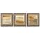 Sienna Abstract 3-Piece 18" Square Framed Wall Art Set