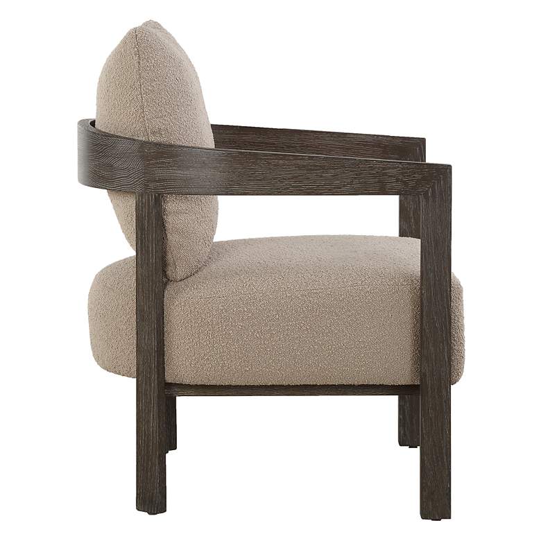 Image 5 Sienna Cocoa Wood Accent Chair more views