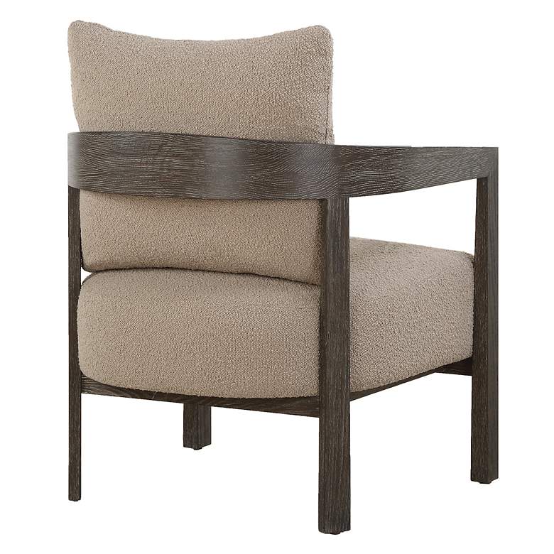 Image 6 Sienna Cocoa Wood Accent Chair more views