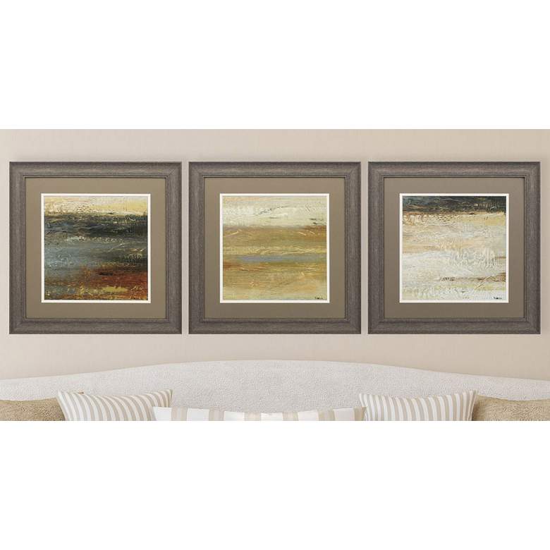 Image 1 Sienna II Abstract 3-Piece 18 inch Square Framed Wall Art Set