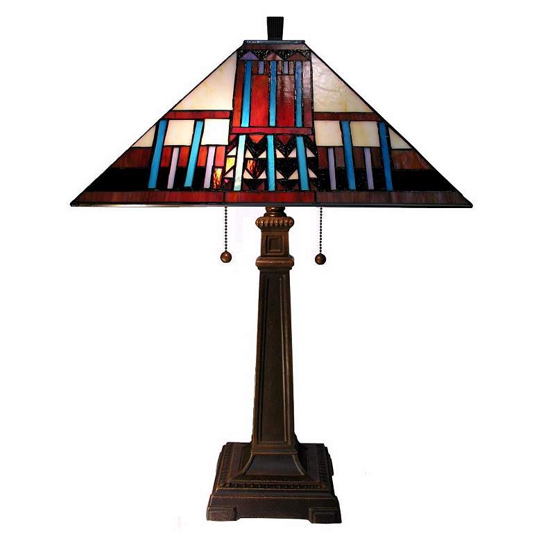 Image 1 Sienna Mission Tiffany Style Table Lamp