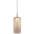 Sierra 1 LED Pendant - Matte Chrome Finish - Clear with Wire Mesh