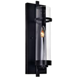 Sierra 1 Light Wall Sconce With Black Finish
