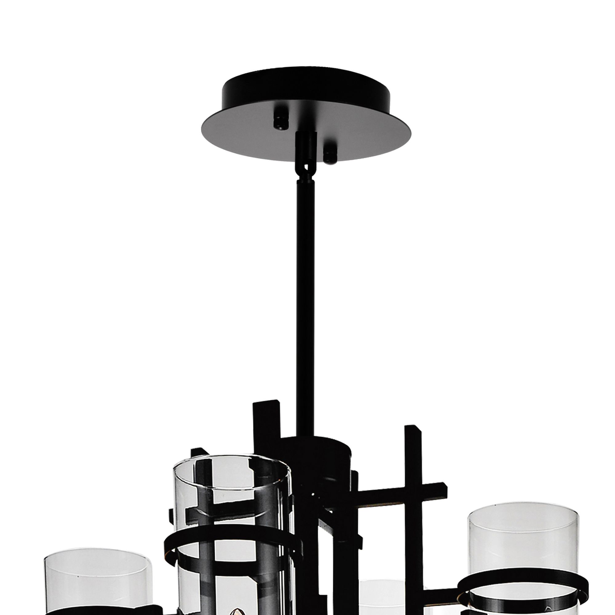 Image 5 Sierra 12 Light 30in Black Chandelier more views