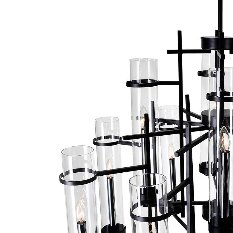 Image 3 Sierra 12 Light Up Chandelier With Black Finish more views