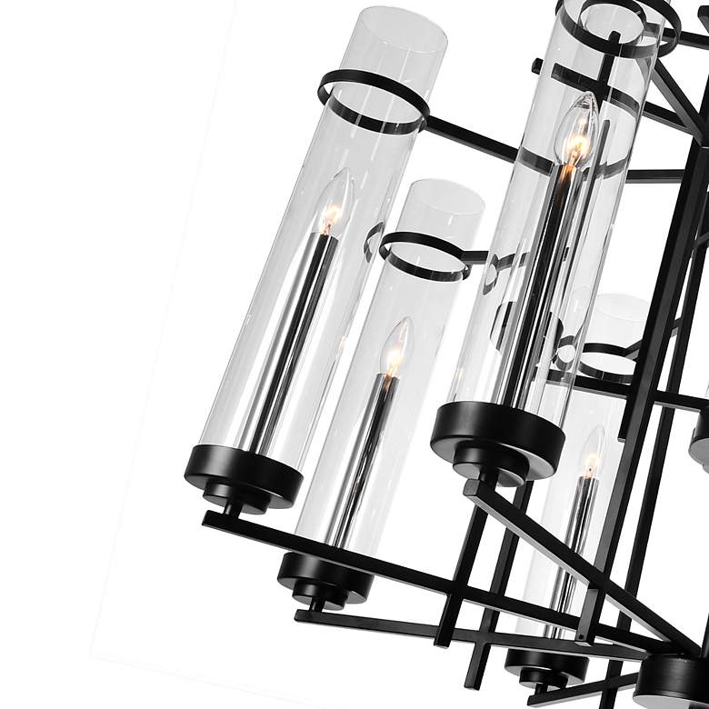 Image 4 Sierra 12 Light Up Chandelier With Black Finish more views