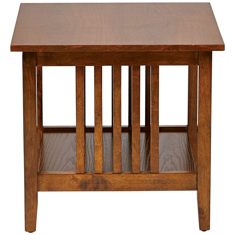 Image 2 Sierra 20 inch Wide Ash Wood 1-Shelf Square End Table more views