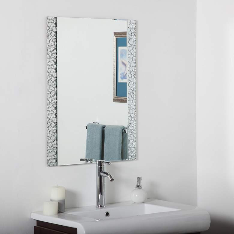 Image 1 Sierra 23 1/2 inch x 31 1/2 inch Vanity Bathroom Wall Mirror
