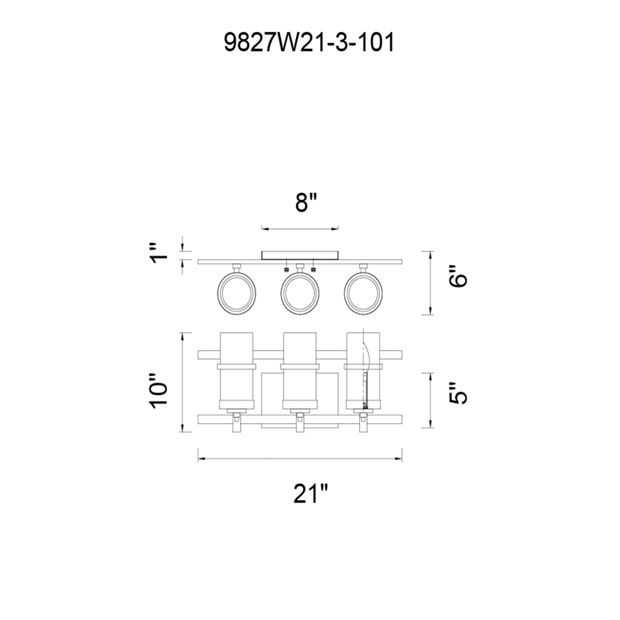 Image 6 Sierra 3 Light 21in Black Wall Sconce more views