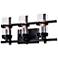 Sierra 3 Light Wall Sconce With Black Finish