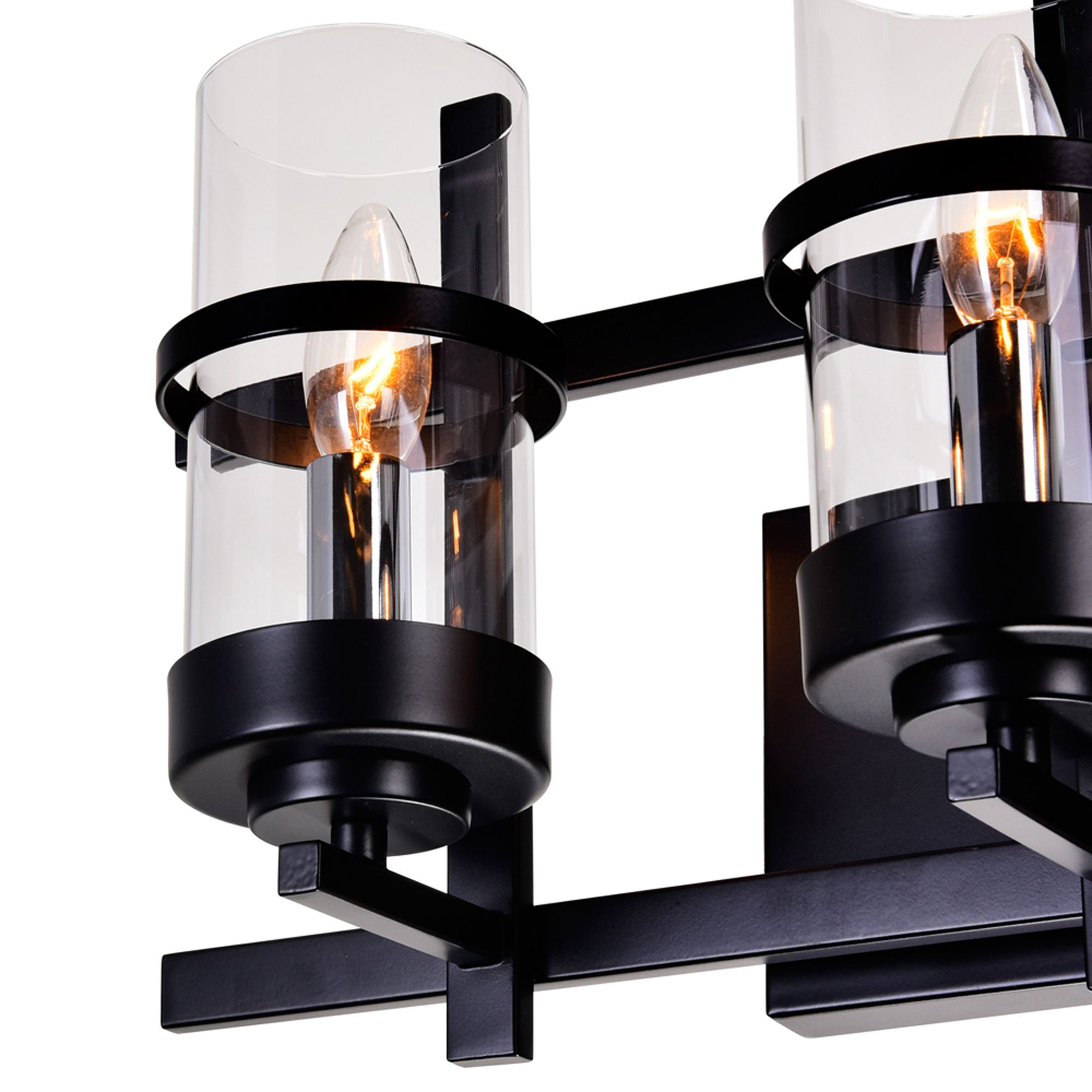 Image 4 Sierra 3 Light Wall Sconce With Black Finish more views