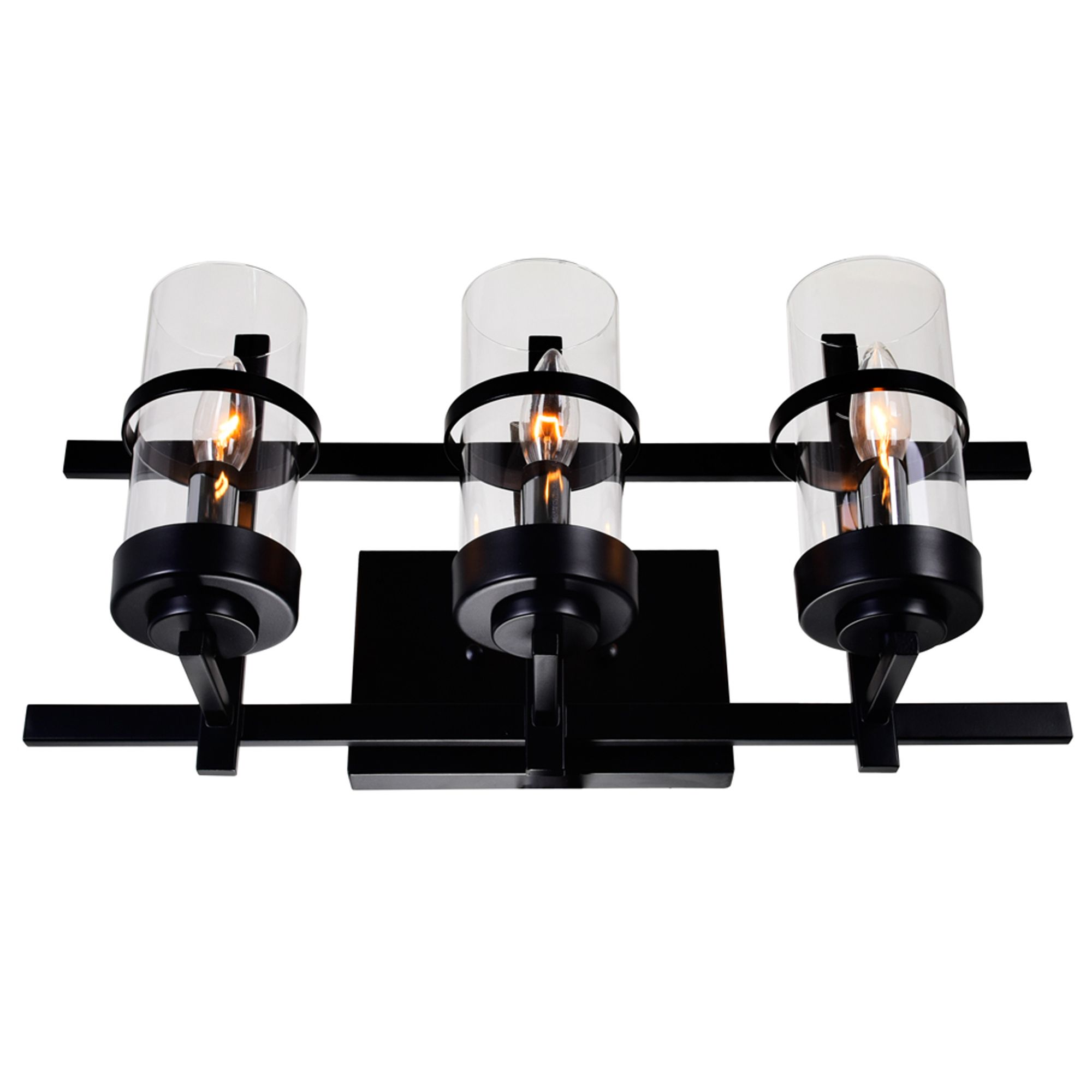 Image 5 Sierra 3 Light Wall Sconce With Black Finish more views