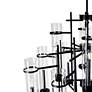 3_Sierra 30" Wide Black 12-Light Tiered Chandelier more views