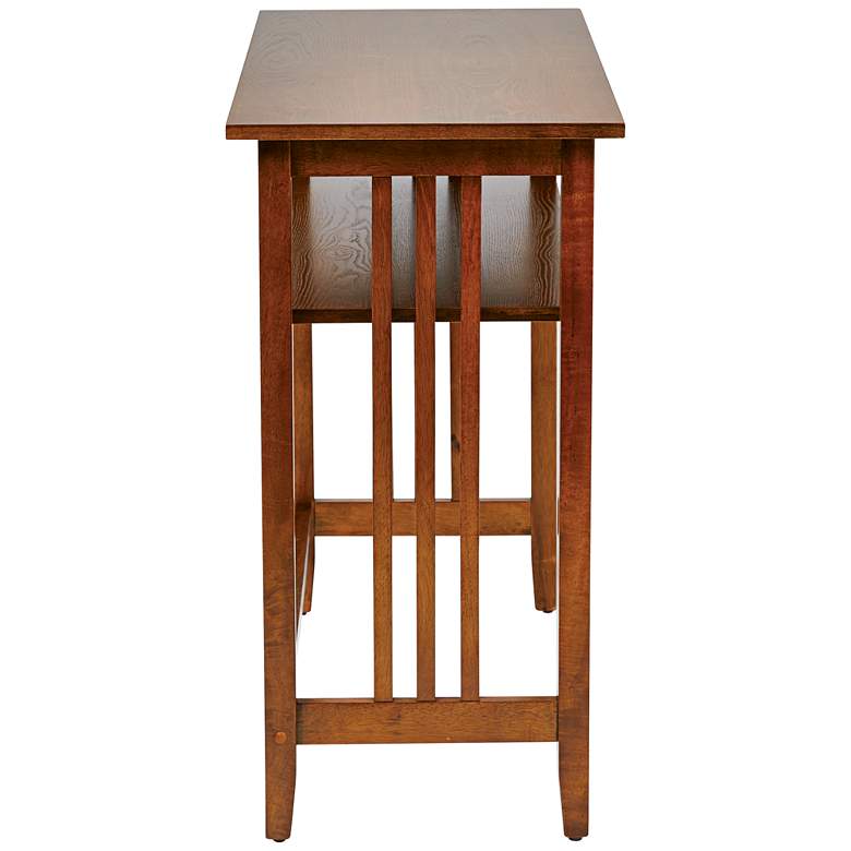 Image 2 Sierra 36" Wide Ash Wood 1-Shelf Foyer Table more views