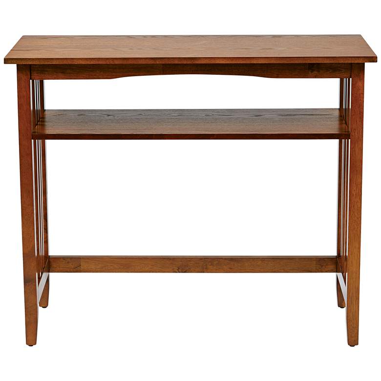 Image 3 Sierra 36" Wide Ash Wood 1-Shelf Foyer Table more views