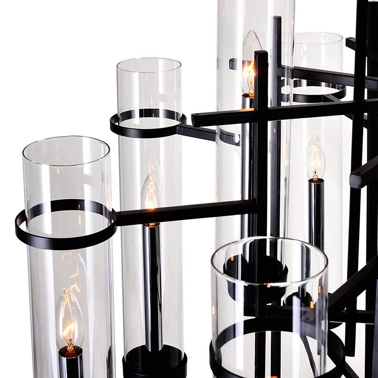 Image 6 Sierra 38" Wide Black 12-Light Chandelier more views