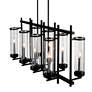 3_Sierra 38" Wide Black 8-Light Linear Chandelier more views