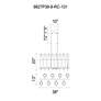 4_Sierra 38" Wide Black 8-Light Linear Chandelier more views