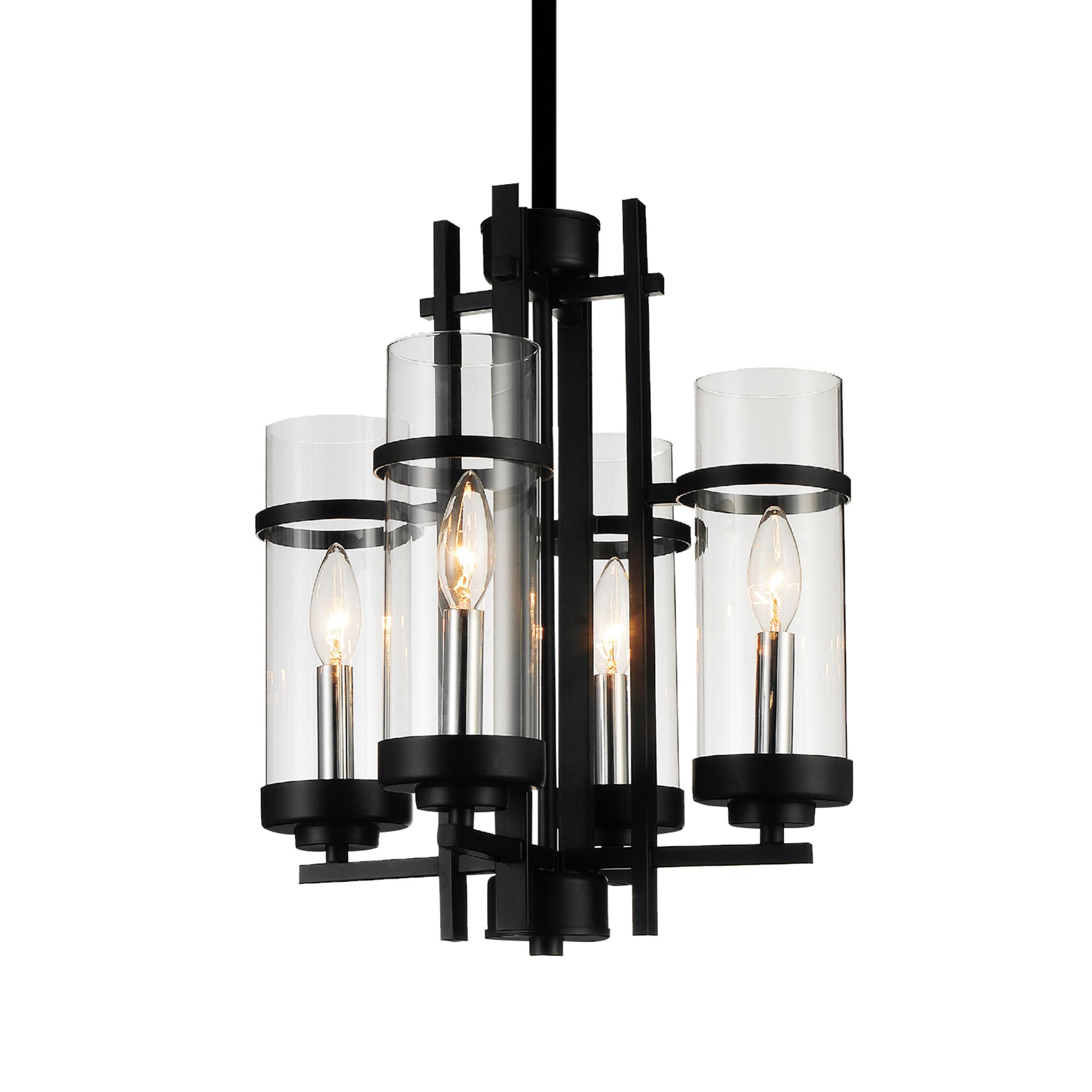 Image 2 Sierra 4 Light 14in Black Mini Pendant more views