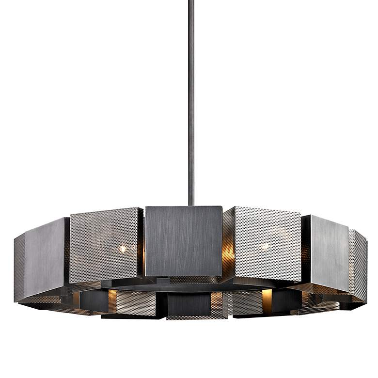 Image 1 Sierra 50" Wide Distressed Bronze Pendant Light