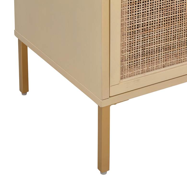 Image 3 Sierra 65" Wide Matte Buttermilk 3-Door Media Console more views