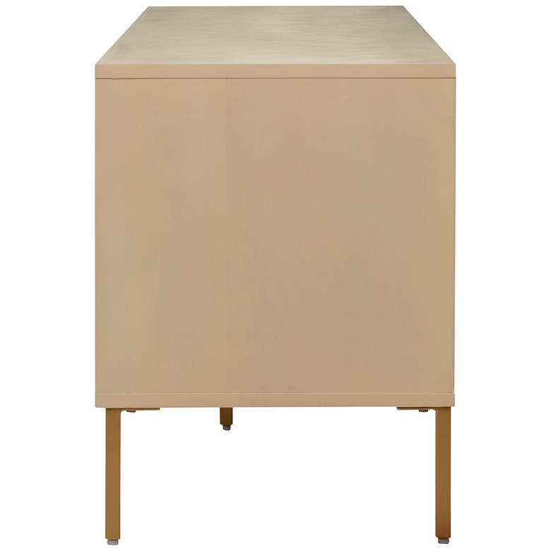 Image 7 Sierra 65" Wide Matte Buttermilk 3-Door Media Console more views