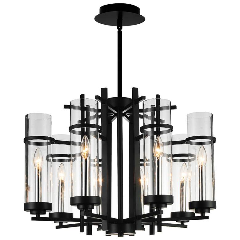 Image 1 Sierra 8 Light Up Chandelier With Black Finish