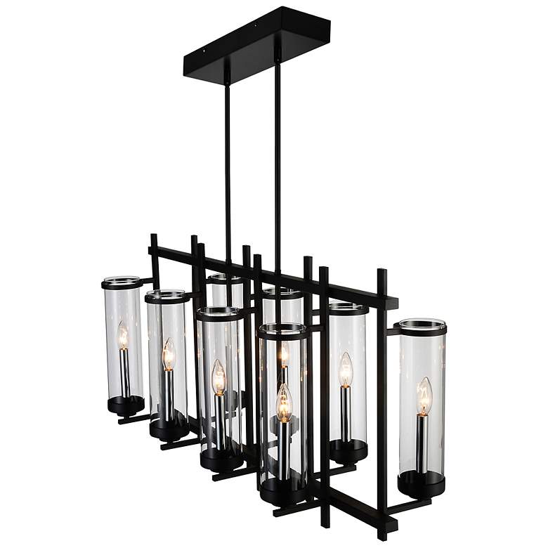 Image 2 Sierra 8 Light Up Chandelier With Black Finish