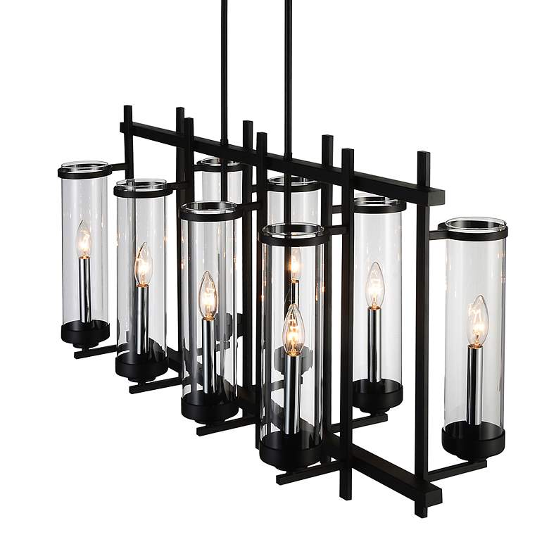 Image 3 Sierra 8 Light Up Chandelier With Black Finish more views