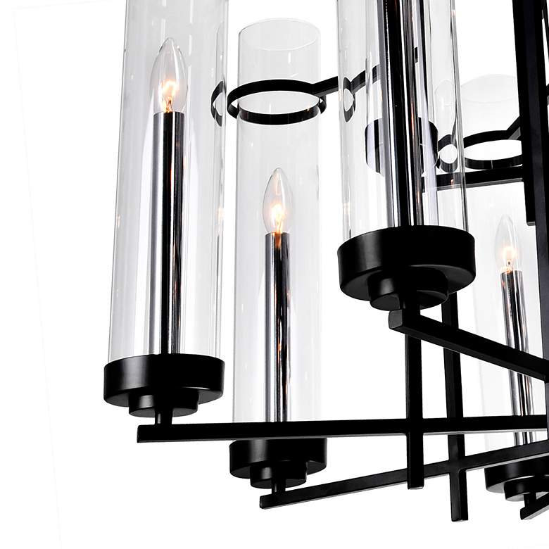 Image 4 Sierra 8 Light Up Chandelier With Black Finish more views