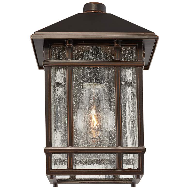 Image 4 Sierra Craftsman 11 inch High Bronze Finish Outdoor Wall Lights Set of 2 more views