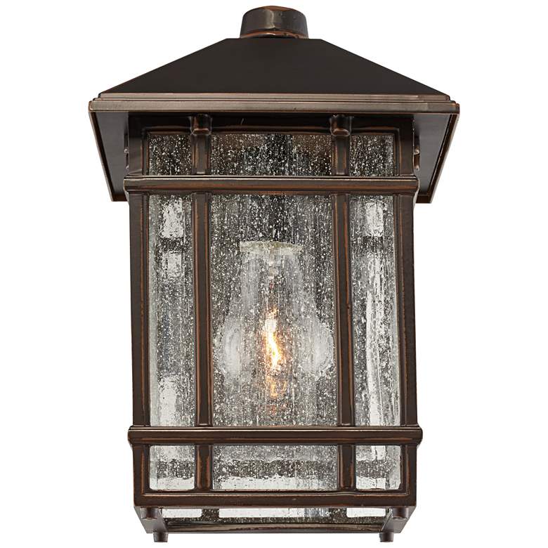 Image 4 Sierra Craftsman 11" High Bronze Finish Outdoor Wall Lights Set of 2 more views