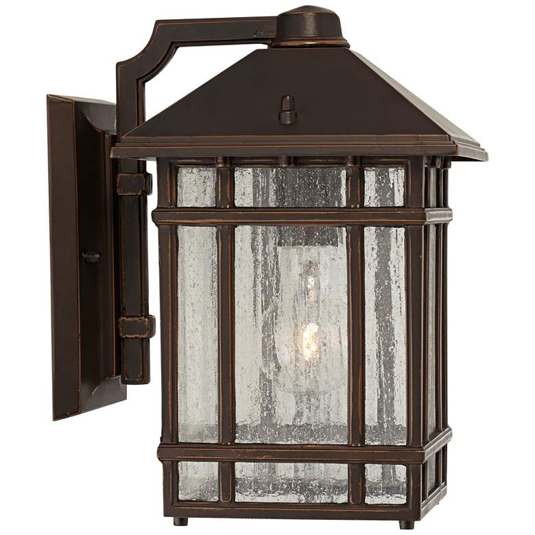 Image 5 Sierra Craftsman 11" High Bronze Finish Outdoor Wall Lights Set of 2 more views