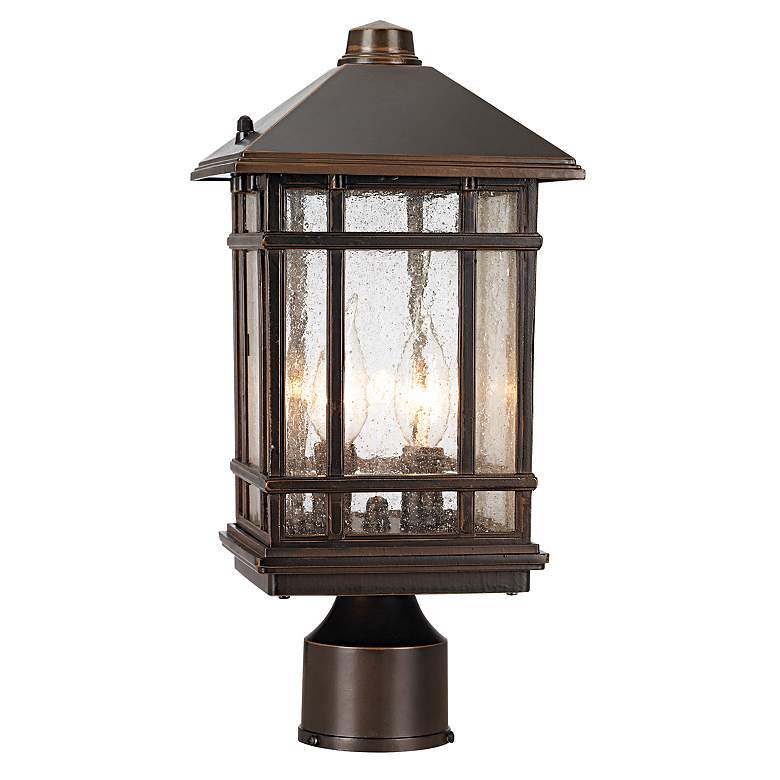 Image 2 Sierra Craftsman 14 inch High Bronze Outdoor Post Mount Light