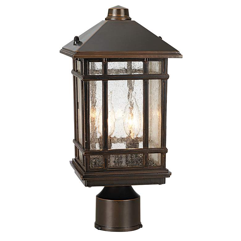 Image 3 Sierra Craftsman 14" High Bronze Outdoor Post Mount Light more views