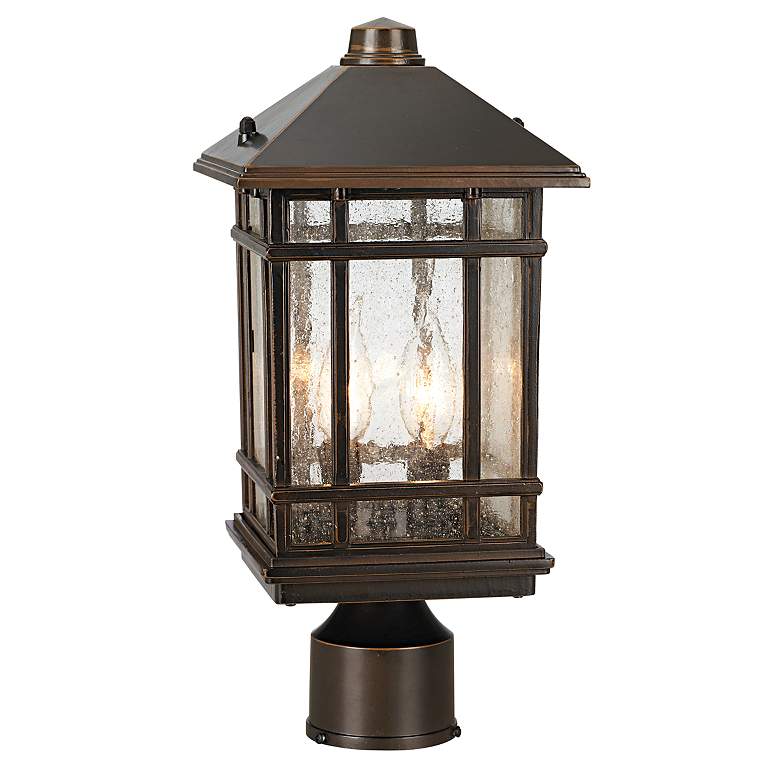 Image 3 Sierra Craftsman 14 inch High Bronze Outdoor Post Mount Light more views