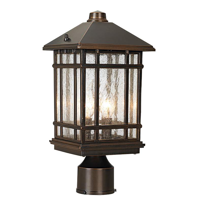 Image 4 Sierra Craftsman 14 inch High Bronze Outdoor Post Mount Light more views