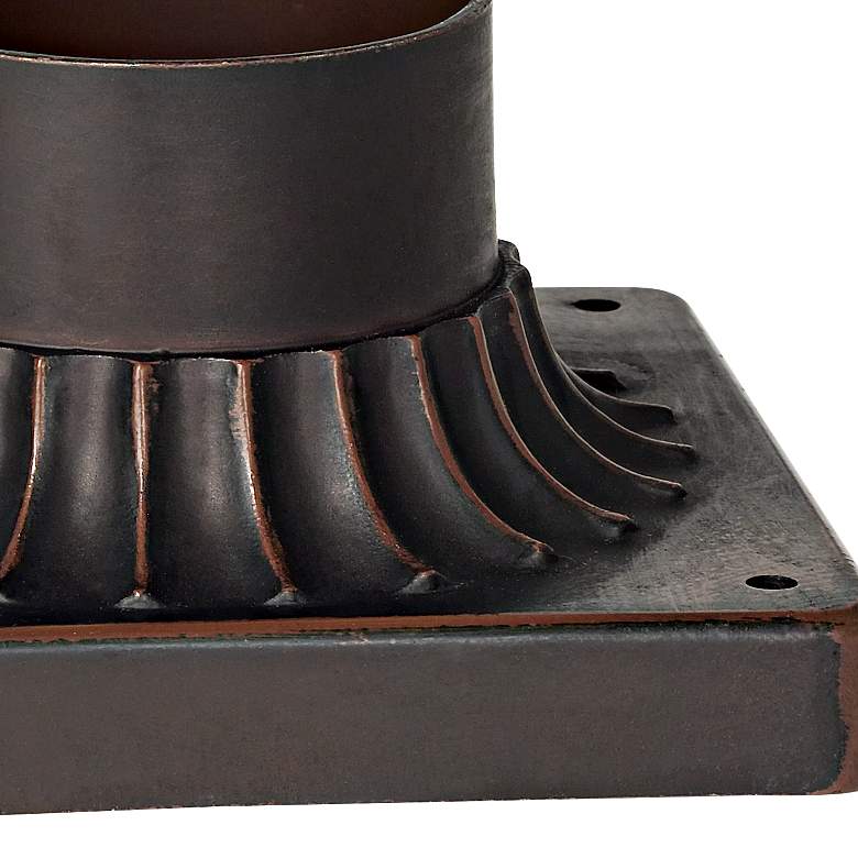Image 3 Sierra Craftsman 14" High Bronze Post Light with Pier Mount Adaptor more views