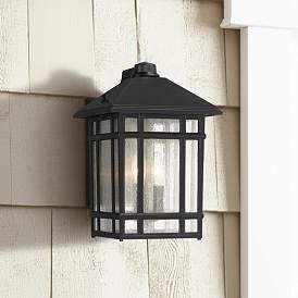 Image1 of Sierra Craftsman 15 1/4" High Black Finish Outdoor Wall Light