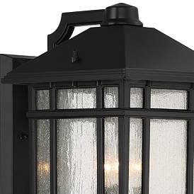 Image3 of Sierra Craftsman 15 1/4" High Black Finish Outdoor Wall Light more views