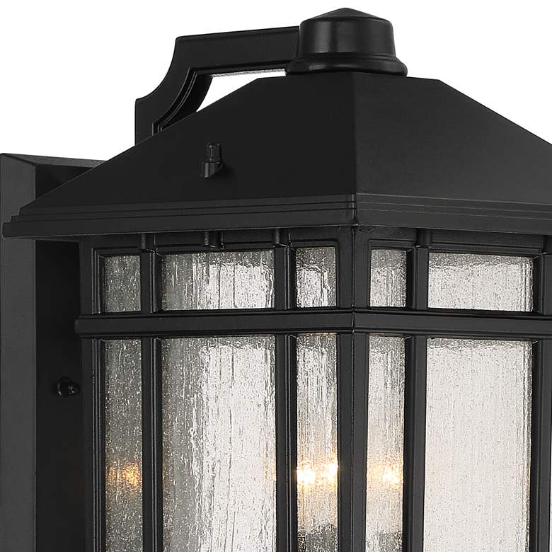 Image 3 Sierra Craftsman 15 1/4" High Black Finish Outdoor Wall Light more views