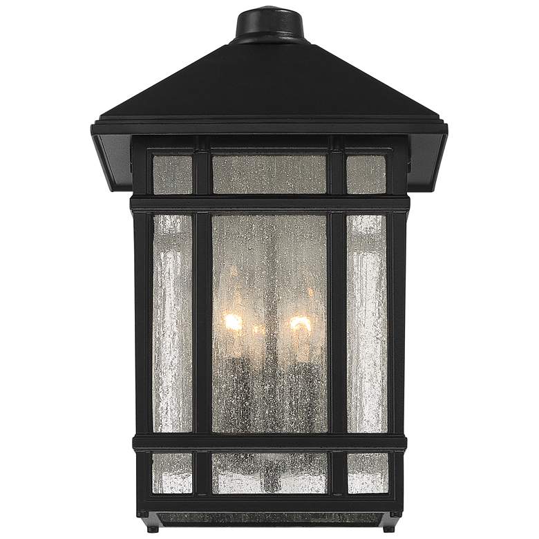 Image 4 Sierra Craftsman 15 1/4 inch High Black Finish Outdoor Wall Light more views