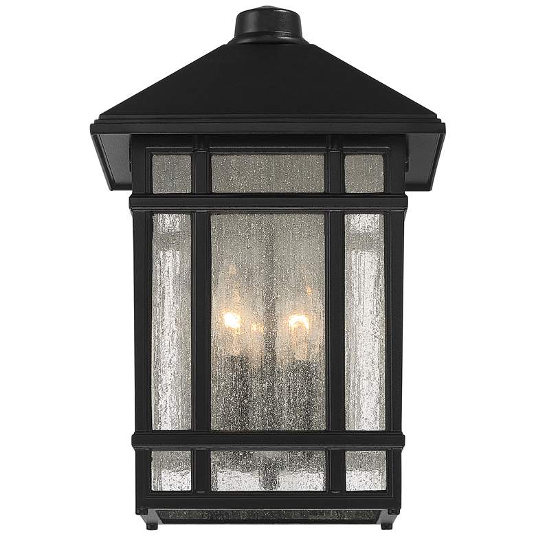 Image 4 Sierra Craftsman 15 1/4" High Black Finish Outdoor Wall Light more views