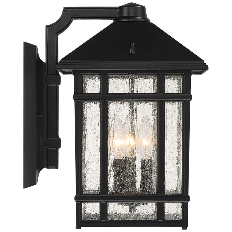 Image 6 Sierra Craftsman 15 1/4 inch High Black Finish Outdoor Wall Light more views