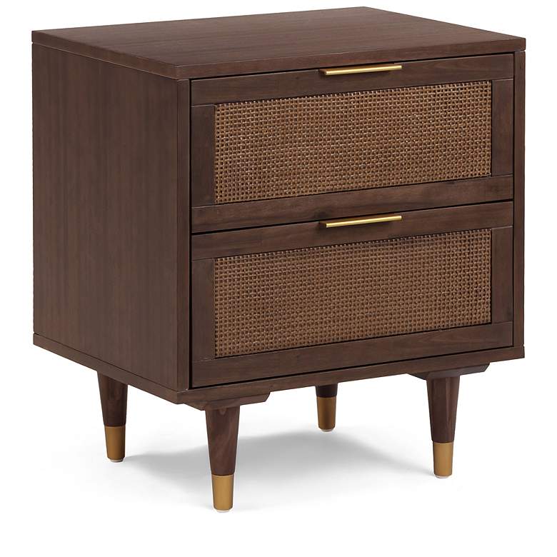 Image 5 Sierra Dark Chocolate Brown 2 Drawer Nightstand more views