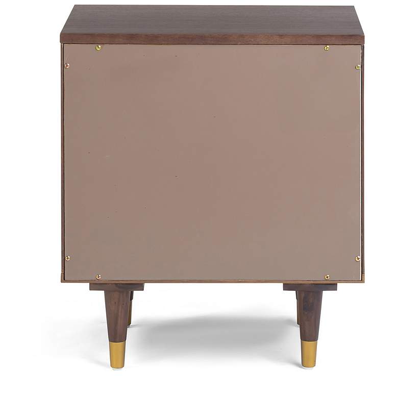 Image 6 Sierra Dark Chocolate Brown 2 Drawer Nightstand more views