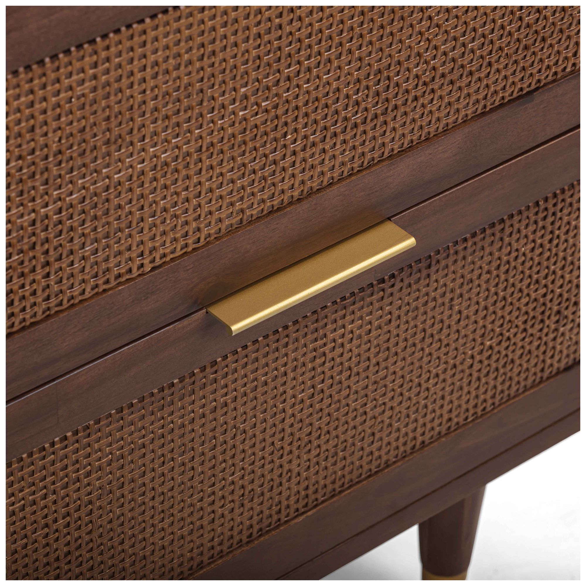 Sierra Dark Chocolate Brown 2 Drawer Nightstand